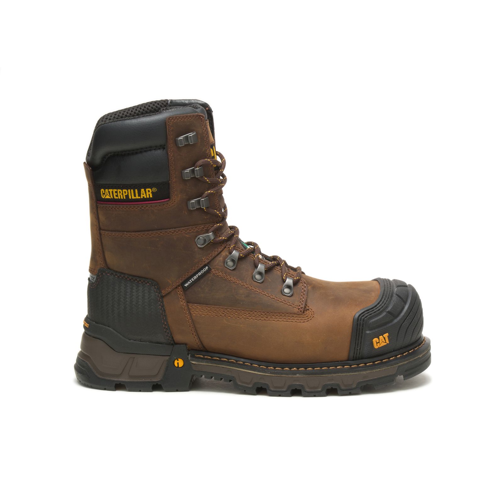 Caterpillar Men's Excavator Xl 8" Wp Tx Ct Csa Work Boots Dark Brown CAT-29456